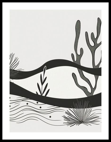 Plakat 75x100cm Ogród przy Nocy zdjęcie 3