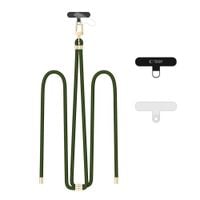 tech-protect c7s rope crossbody strap hunter green/gold