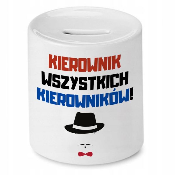 Skarbonka Dla Kierownika Kierownik Wszystkich Z Nadrukiem Ze Zdjęciem zdjęcie 1