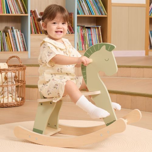 VIGA Drewniany Konik na Biegunach na Arena.pl