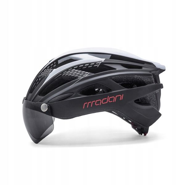 Kask rowerowy z szybą HT19 - madani zdjęcie 9