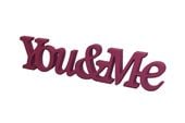 Napis 3D You& Me