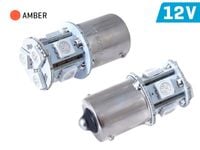 Żarówka VISION PY21W BA15s 12V 8x 5050 SMD LED, pomarańczowa, 2 szt.