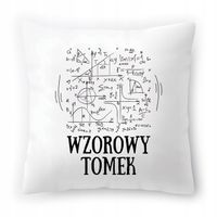 Poduszka Dla Tomka Na Urodziny Ze Zdjęciem Na Prezent Biała 40X40 Cm
