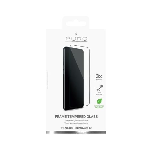 ND38_SDGFRNOTE10XMBLK PURO Frame Tempered Glass - na Arena.pl