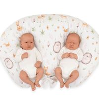 Poduszka rogal do karmienia bliźniąt + zdejmowana poszewka