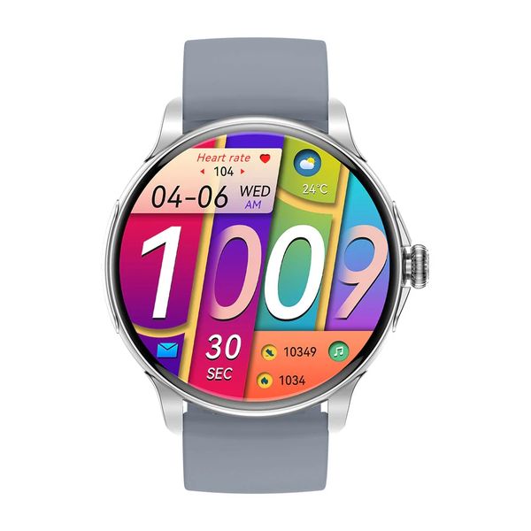 smartwatch damski rubicon rncf35 silver bransoleta + pasek zdjęcie 4