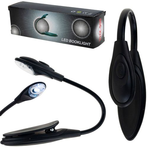 RB90 LAMPKA Z KLIPSEM LED DO CZYTANIA KSIĄŻKI ELASTYCZNA NA MONITOR baterie na Arena.pl