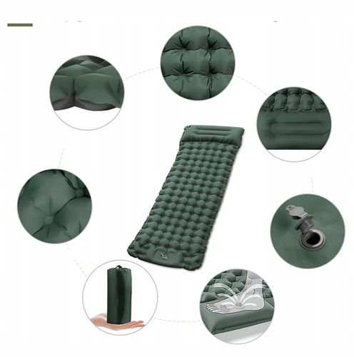 MATA SAMOPOMPUJĄCA SIĘ KARIMATA MATERAC TURYSTYCZNA 200X70 CM JEDNOOSOBOWA na Arena.pl