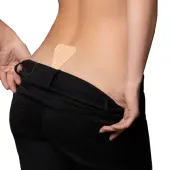 bye bra adhesive thong lace finish nude - bezszwowe, samoprzylepne, one