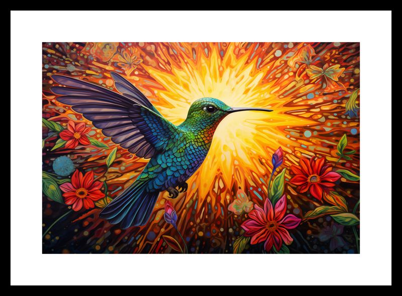 Plakat 30x20cm Koliber Barw zdjęcie 3