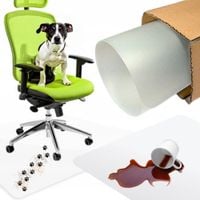 Mata ochronna podkładka pod krzesło fotel biurko mleczna 70x100cm solidna