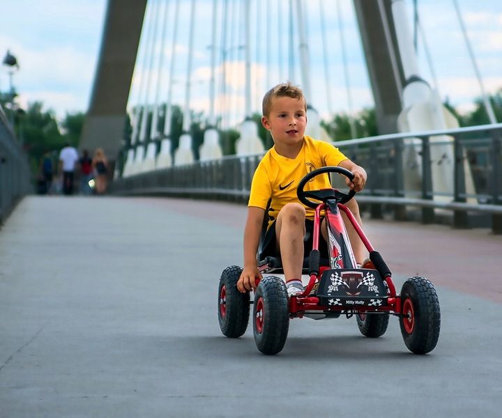 Gokart na pedały Milly Mally Thor Blue zdjęcie 2