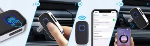 ADAPTER TRANSMITER BLUETOOTH 5.0 AUX MINI-JACK 3.5 na Arena.pl