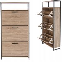 szafka na buty regał 3 komory obuwie komoda pojemna do przedpokoju loft