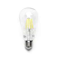 Żarówka LED Filament ST64 E27 8W 1050lm zimna do biura energooszczędna