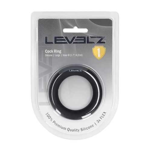 Liquid Silicone Cockring - L - Black na Arena.pl