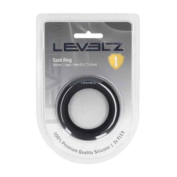 Liquid Silicone Cockring - L - Black zdjęcie 2