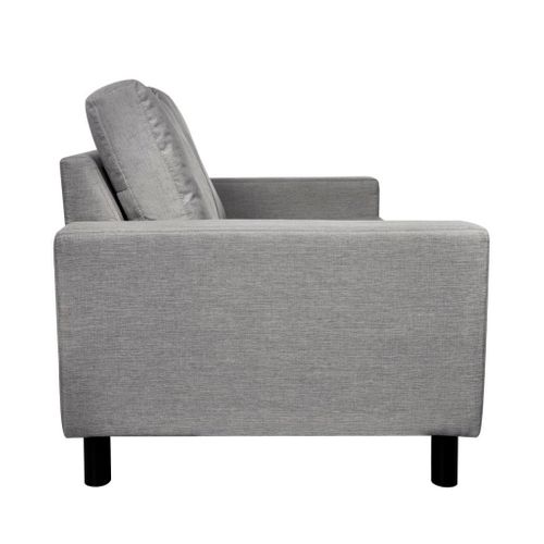 Sofa 2-Osobowa, Materiałowa, Jasnoszara na Arena.pl