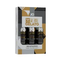 system jo tri me gelato - zestaw 3 smakowych żeli intymnych 3x30ml