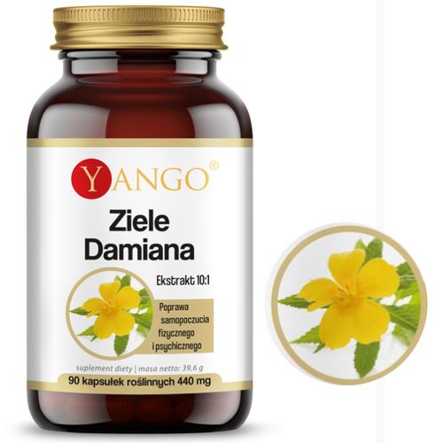 Yango ZIELE DAMIANA 440mg wsparcie: POTENCJA SAMOPOCZUCIE STRES 90kaps na Arena.pl