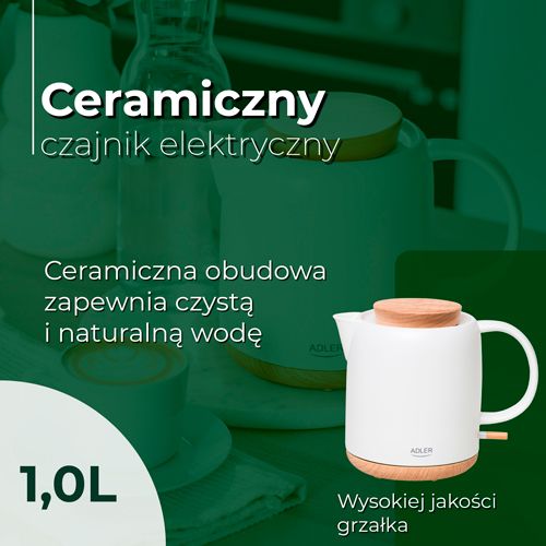 AD 1304 Czajnik ceramiczny elektryczny 1,0L na Arena.pl