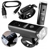 NEO ŚWIATŁO ROWEROWE PRZEDNIE 400LM USB 400LM 3H