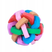 Piłka Plecionka Tęczowa Fidget Sensoryczna Antystresowa Kolorowa Gniotek