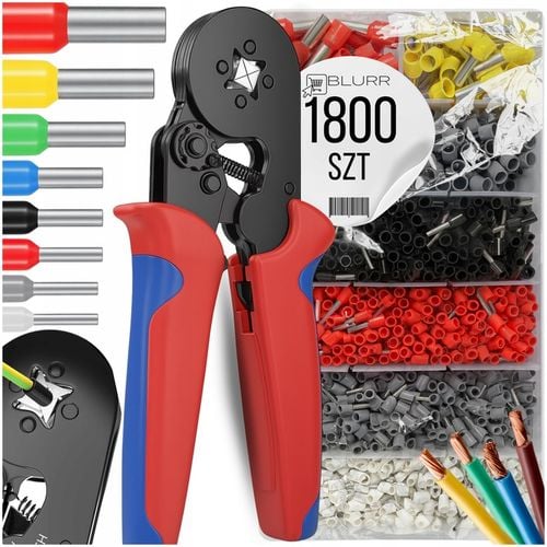 ZACISKARKA PRASKA 1800 TULEJEK KONEKTORÓW KOŃCÓWEK KABLI PRZEWODÓW na Arena.pl