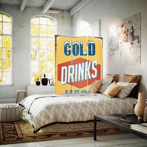 Parawan pokojowy, Cold drinks here 110x150 na Arena.pl