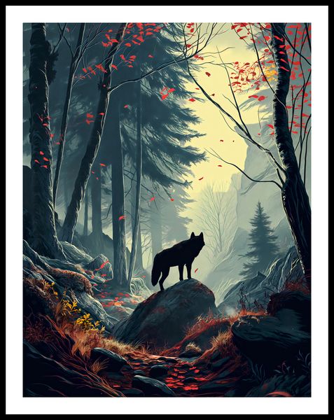 Plakat 50x65cm Leśne Echa zdjęcie 3