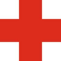 MAGNES Naklejka Czerwony Krzyż Medyczna ZNAK