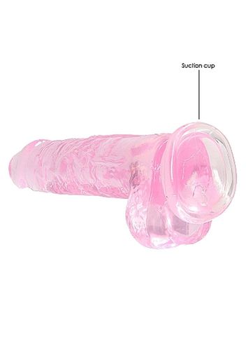 8"" / 20 Cm Realistic Dildo With Balls - Pink na Arena.pl