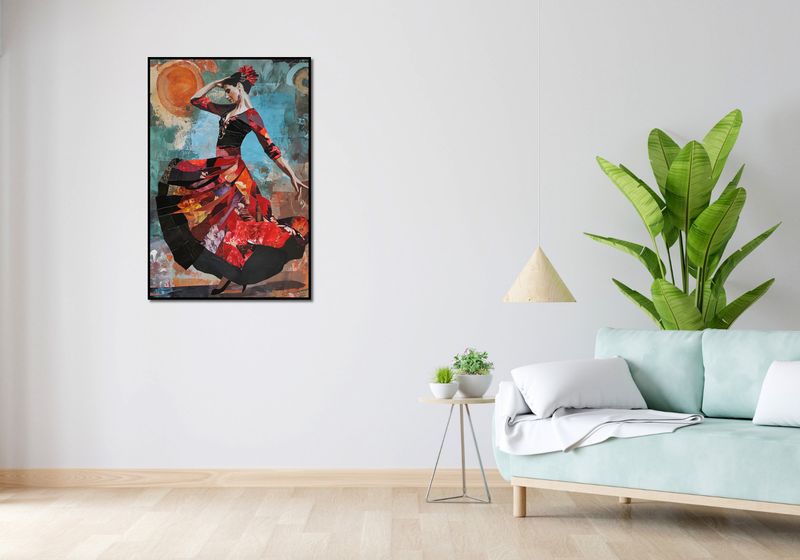 Plakat 68x101cm Taniec Flamenco zdjęcie 4