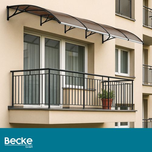 Daszek nad dzrwi wejściowe zadaszenie na balkon okno klimę brązowy 200x100 na Arena.pl