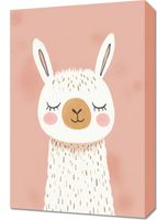 Obraz 40x60cm Wzory dla Dzieci, Dziewczynki i Chłopca - Lama
