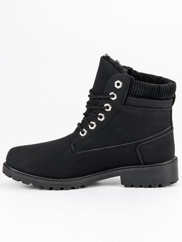 CZARNE OCIEPLANE TRAPERKI Rozmiar - 41 na Arena.pl