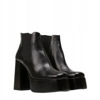 JONAK Skórzane botki do kostki rozmiar 41