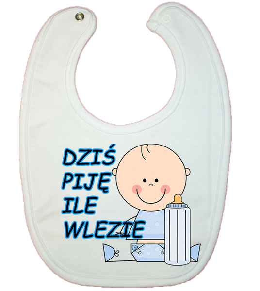 Śliniaczek Bawełniany Dziś piję zdjęcie 1