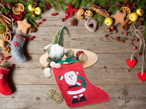 Skarpeta świąteczna na prezenty św. Mikołaja torba na Arena.pl