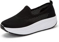 Buty Damskie Wsuwane Trekkingowe do Fitnessu Czarne Rozmiar 41 Lekkie