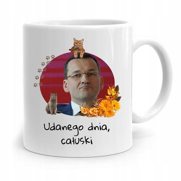 Kubek Politycy Premier Mateusz Morawiecki Pis zdjęcie 1