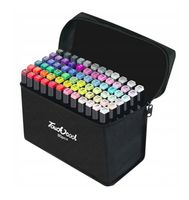 MARKERY PISAKI CIENKOPISY ALKOHOLOWE ZESTAW 80 SZT