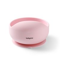 BABYONO SILIKONOWA MISECZKA Z MOCNĄ PRZYSSAWKĄ DO NAUKI JEDZENIA