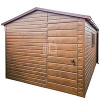 Schowek - Domek ogrodowy 3x4 m drzwi okno rynny drewnopodobny ID670