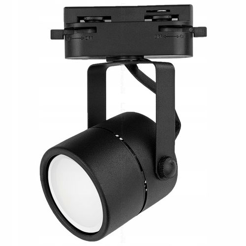 Zestaw 4x SPOT REFLEKTOR RUCHOMY CZARNY NA GU10 + SZYNOPRZEWÓD Szyna na Arena.pl