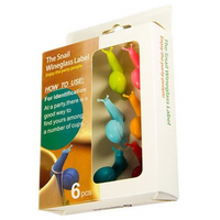 ŚLIMAKI 6 szt. - Zawieszki do Torebek na Herbatę lub do Oznaczania Drinków