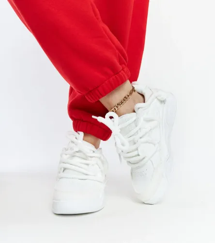 Białe sneakersy z materiałowymi wstawkami Melilot 41 na Arena.pl
