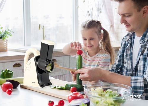 Szatkownica elektryczna do warzyw tarka 4 KOŃCÓWKI =First Austria= na Arena.pl