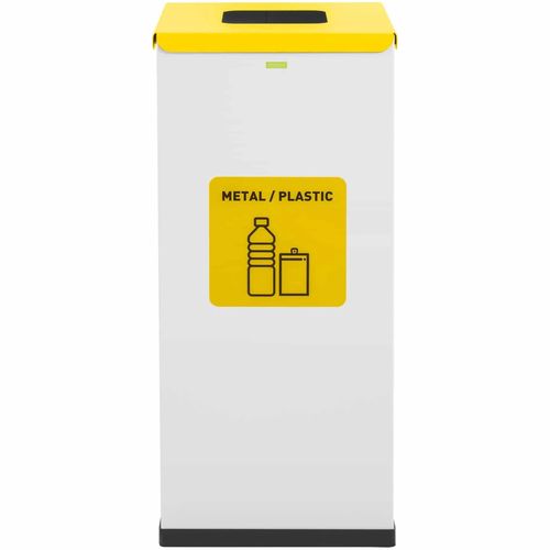 Kosz pojemnik do segregacji sortowania śmieci odpadów 60 l - metal plastik na Arena.pl